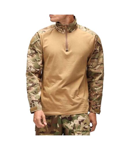 T-shirt Manches Longues Special Ops Homme Gris Pâle Vert Viper