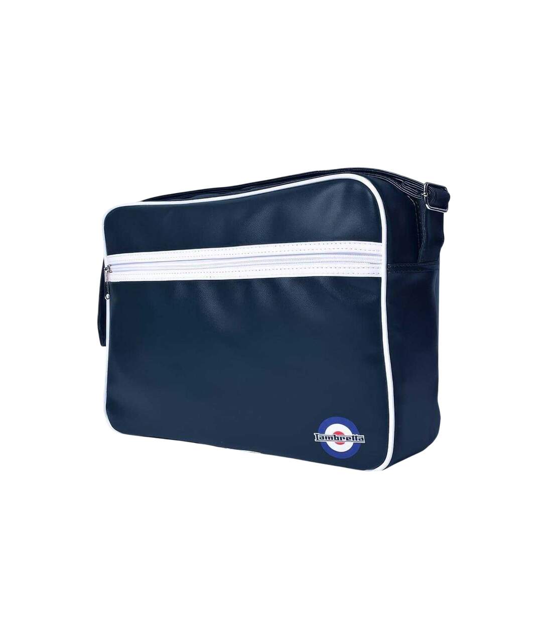 Sac De Sport/voyage Motif/style Rétro Mod Taille Unique Bleu Marine Blanc Lambretta-2