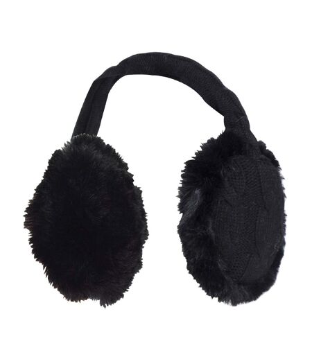 Heat Holders - Ladies Winter Knitted / Faux Fur Cold Weather Ear Muffs