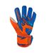 Childrens/kids Attrakt Solid Goalkeeper Gloves Blue Orange Reusch-1