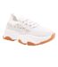 Womens/ladies advantage mesh chunky heel trainers beige Where´s That From