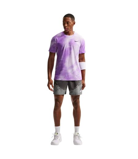 T-shirt Court Slam Homme Rose Violet Noir Nike