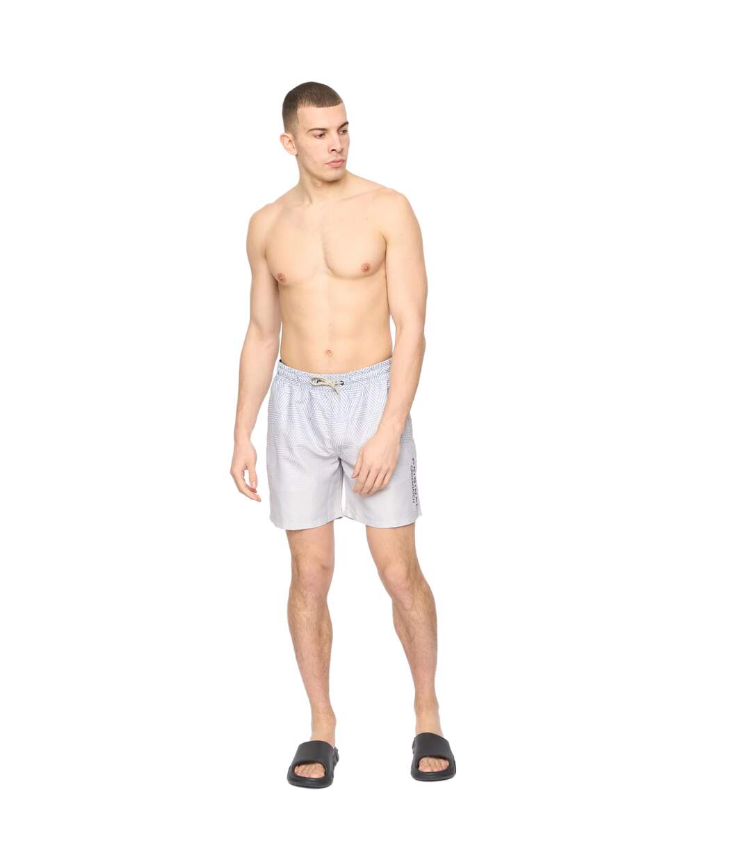 Short de bain layotta homme gris pâle Crosshatch-3