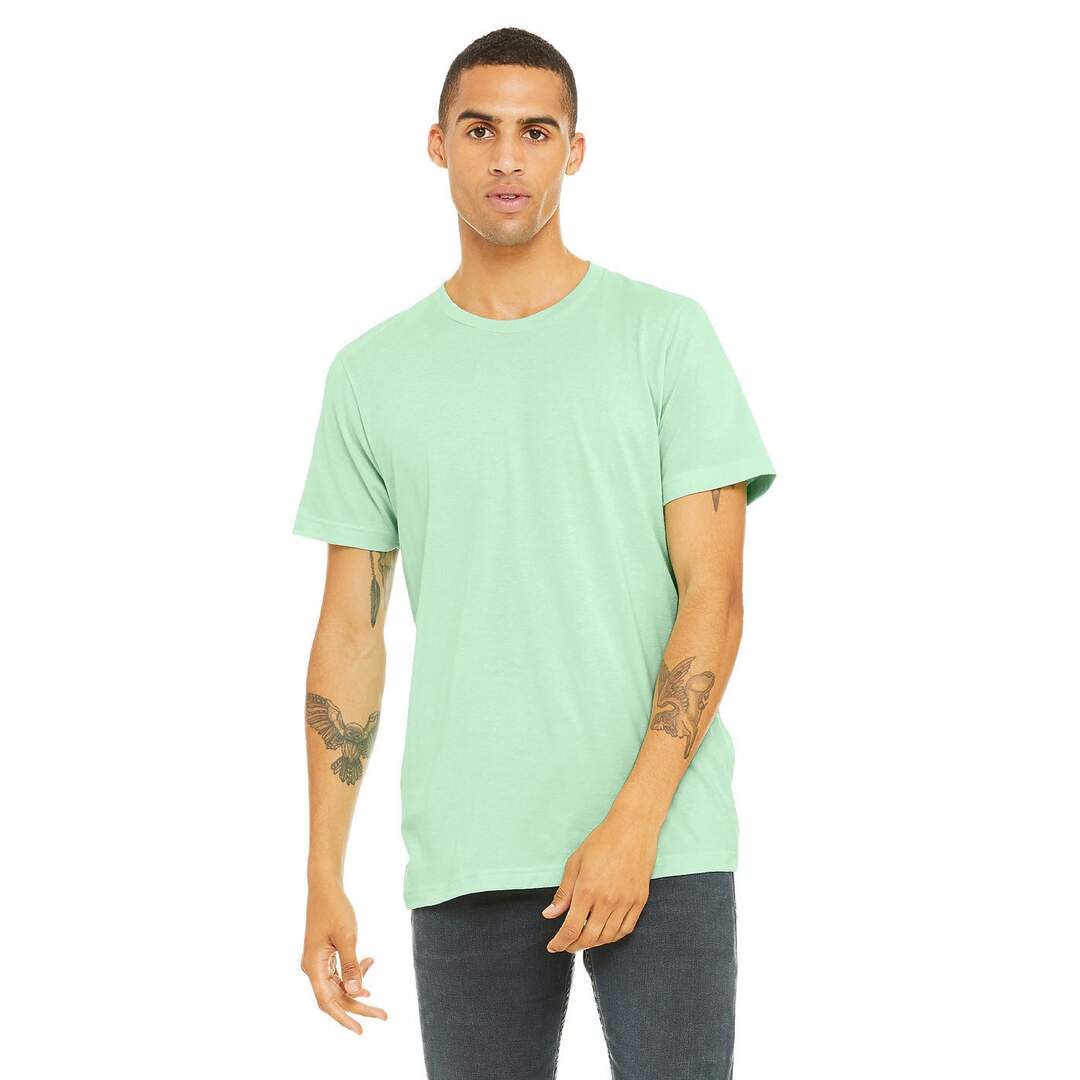 Canvas t-shirt à manches courtes homme vert menthe Bella + Canvas-3