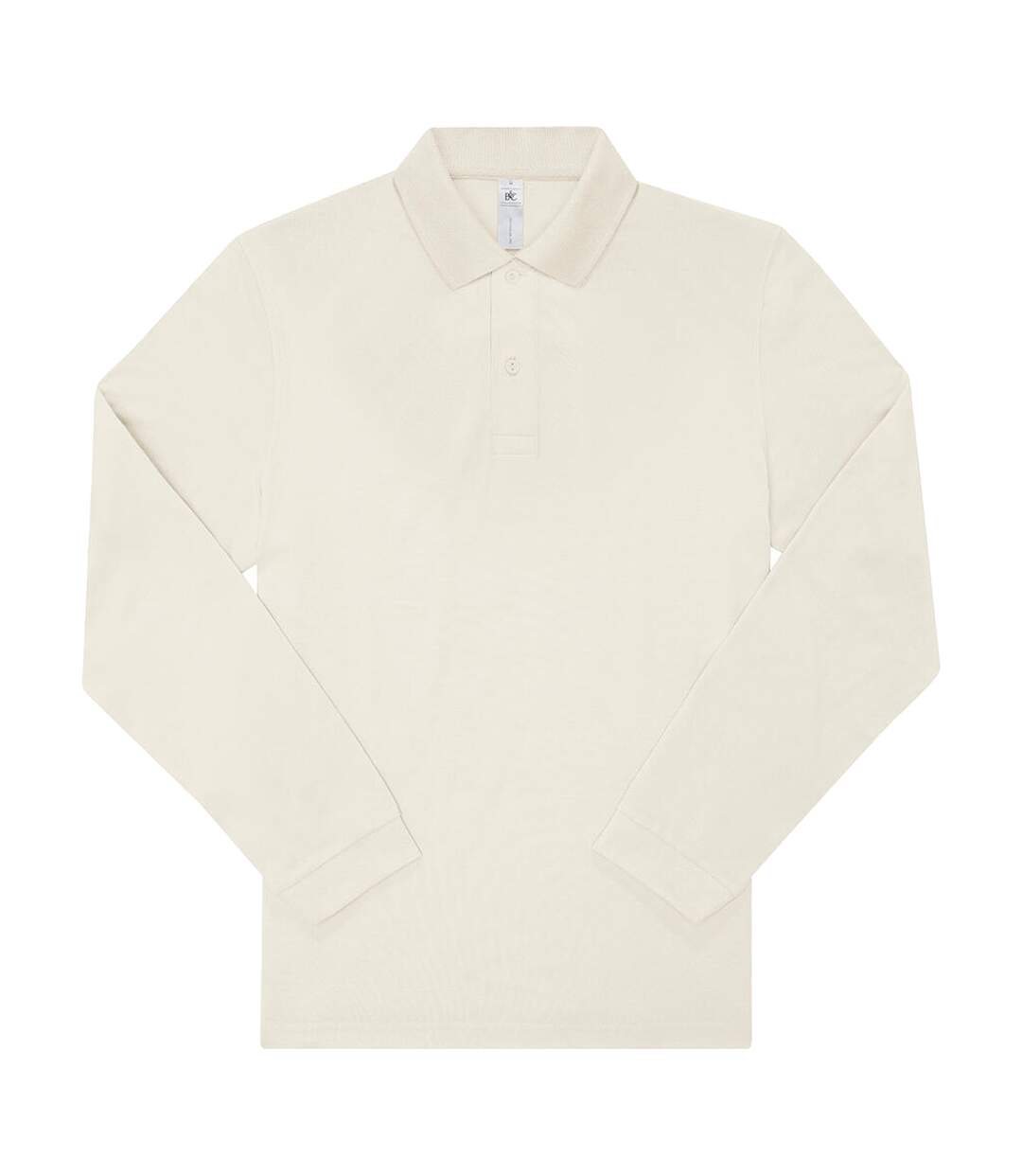 Polo Manches Longues My Polo Homme Blanc Cassé B&C-1