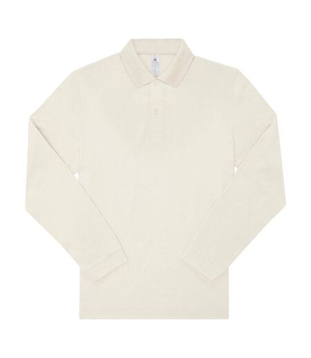 Polo Manches Longues My Polo Homme Blanc Cassé B&C