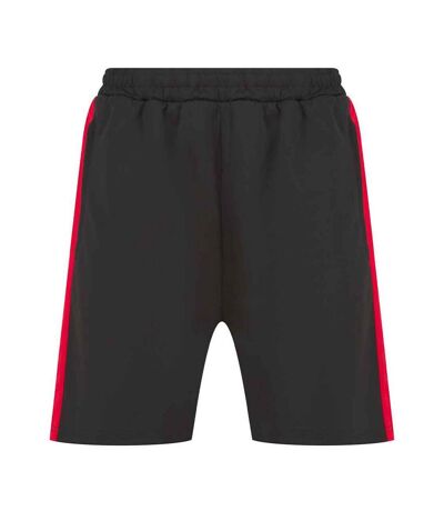 Finden & Hales Mens Knitted Shorts (Black/Red) - UTPC5245