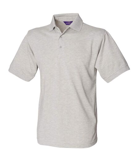 Henbury Mens Short Sleeved 65/35 Pique Polo Shirt (Heather Grey) - UTRW625