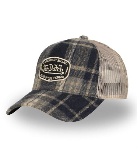 Casquette baseball avec filet adulte en flannelle à carreaux Car Vondutch
