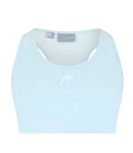 Womens/ladies Spirit Scoop Neck Tank Top Blue Head