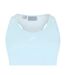 Womens/ladies Spirit Scoop Neck Tank Top Blue Head-3