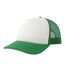 Casquette Trucker Motif/style 5 Panneaux Rapper-s Adulte Blanc Vert Atlantis-1