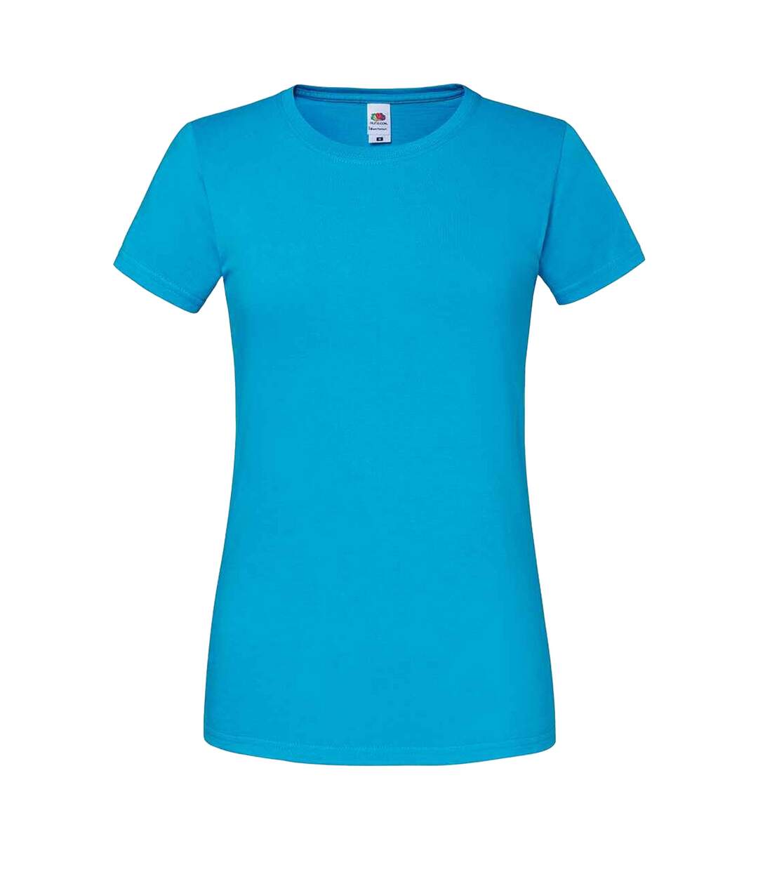 T-shirt iconic femme azur Fruit of the Loom