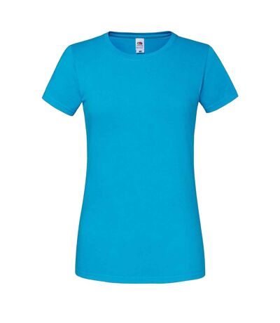 Fruit Of The Loom Womens/Ladies Iconic Ringspun Cotton T-Shirt (Azure) - UTPC5349