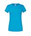Fruit Of The Loom Womens/Ladies Iconic Ringspun Cotton T-Shirt (Azure)