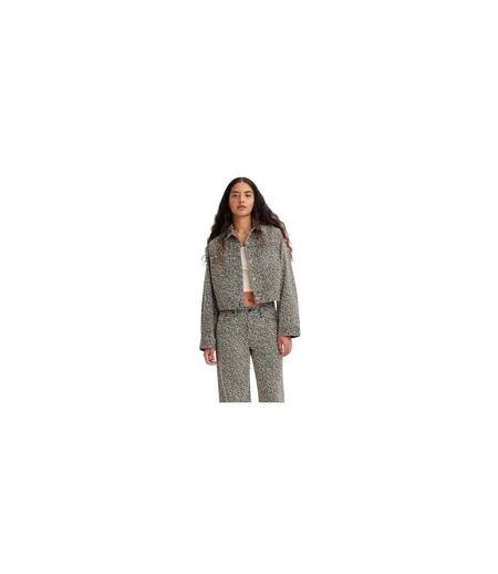 Womens/ladies Wellthread Floral Denim Jacket Light Wash Levis