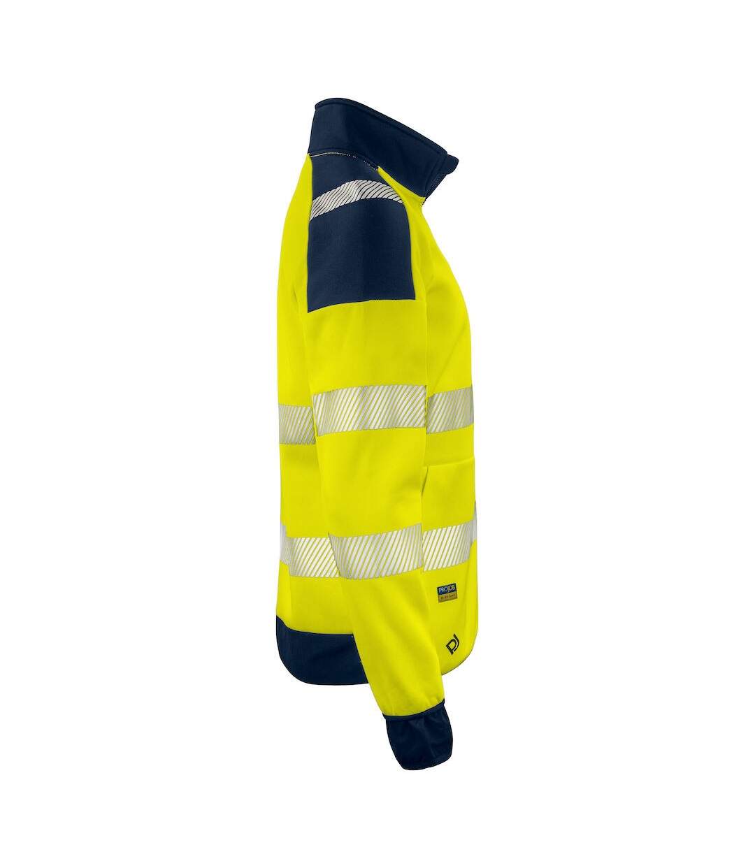 Mens Hi-vis Sweatshirt Yellow Navy Projob-4