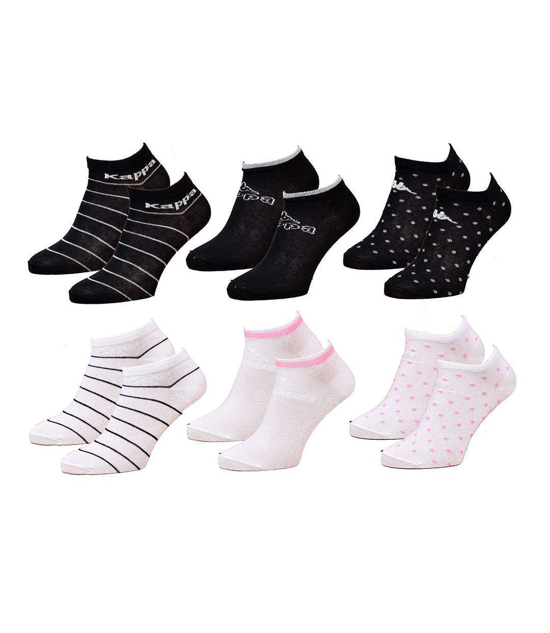 Chaussettes Femme KAPPA Socquettes Tiges courtes Pack de 12 Paires Fantaisie Surprise-3