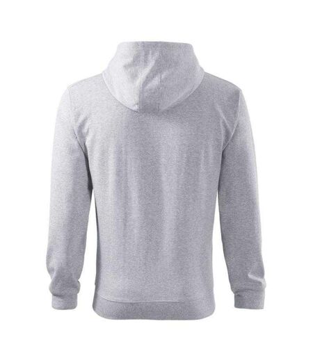 Mens Trendy Full Zip Hoodie Grey Malfini