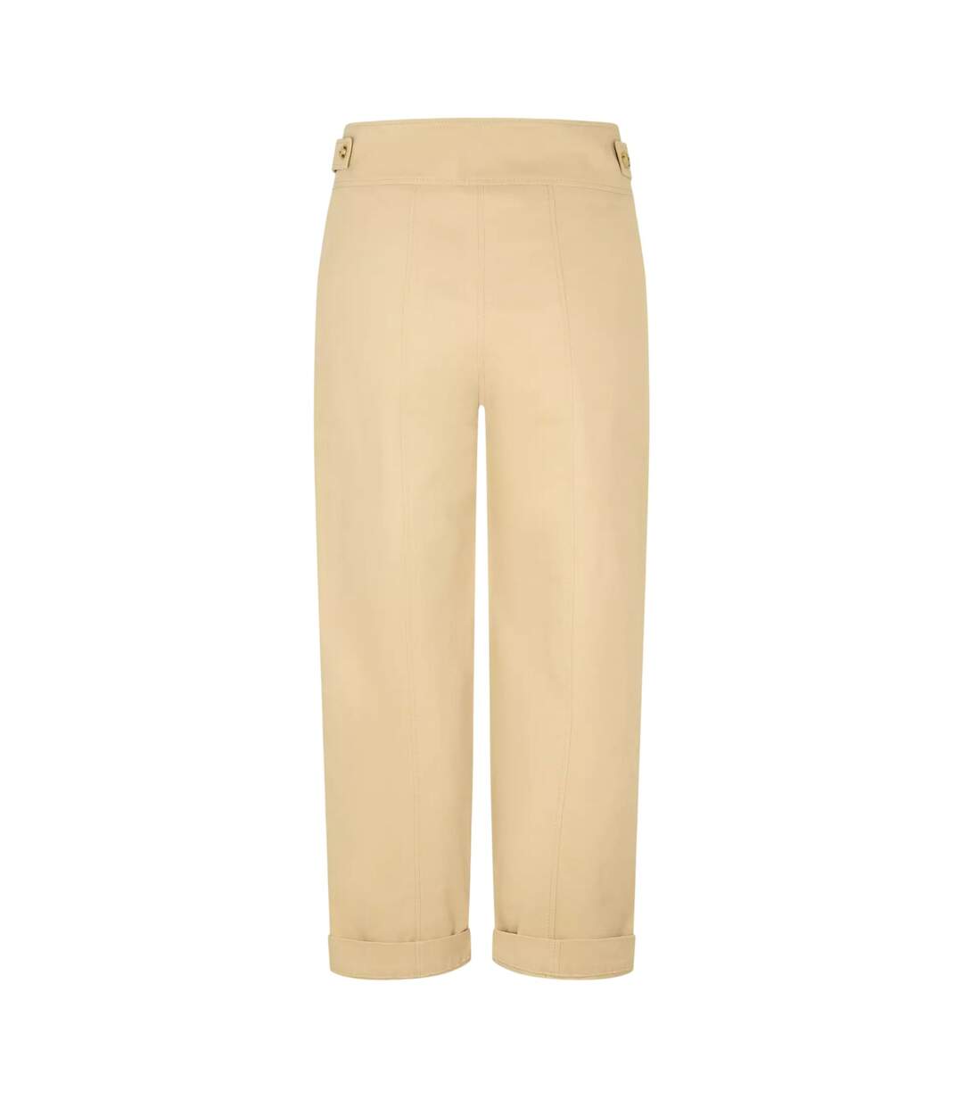 Womens/ladies Tailored Trousers Medium Beige Boss-2