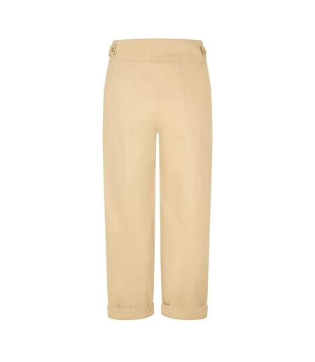 Womens/ladies Tailored Trousers Medium Beige Boss
