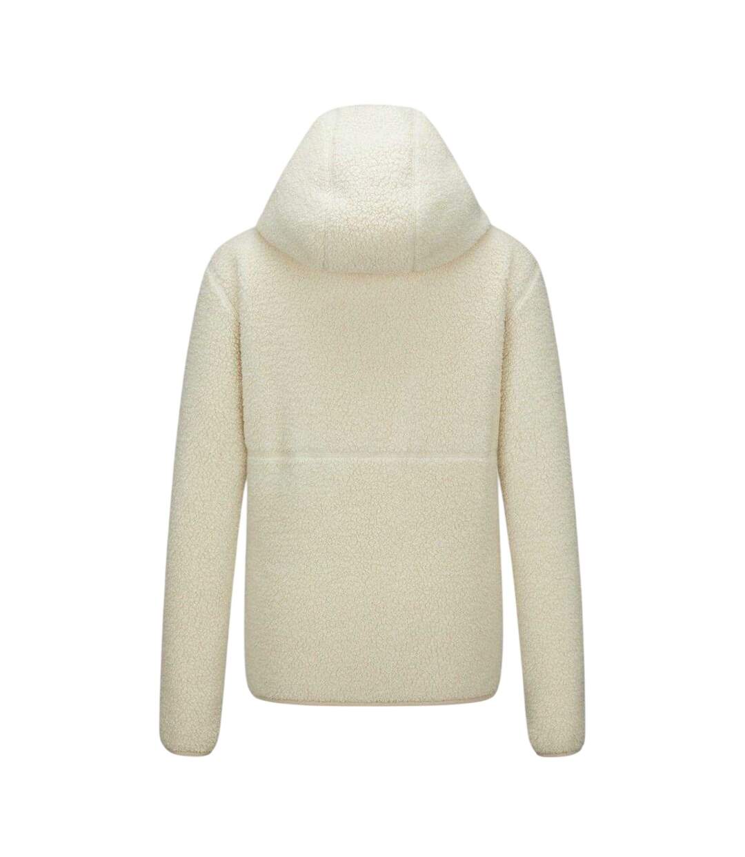 Womens/ladies Tundra Sherpa Fleece Lightweight Hooded Jacket Cream Karrimor-2