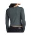 T-shirt manches longues vert foncé femme g-star cropped baby sis raglan-2