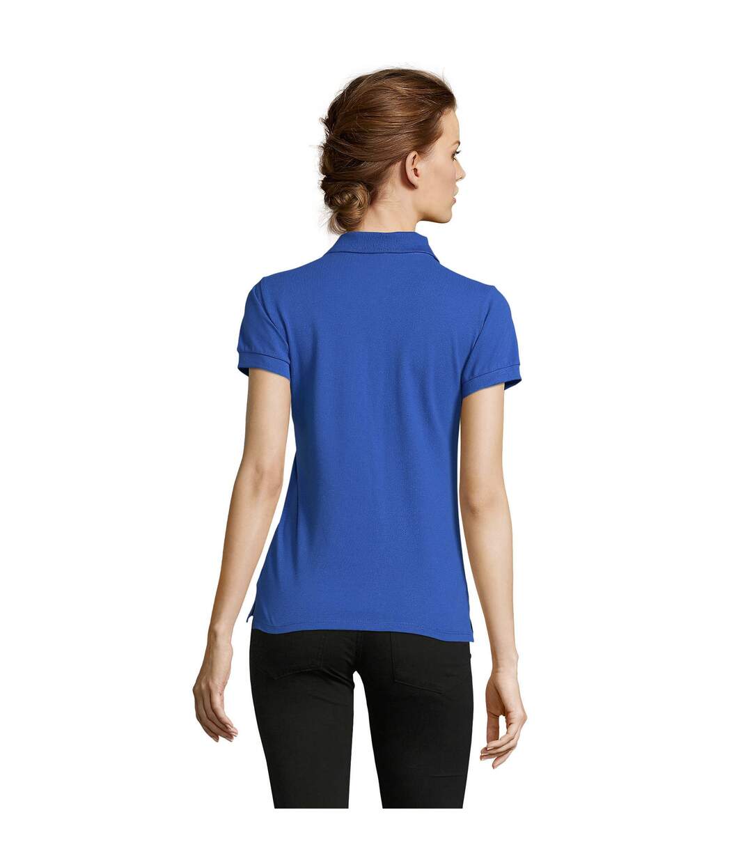 Womens/ladies People Polo Shirt Royal Blue SOLS-2
