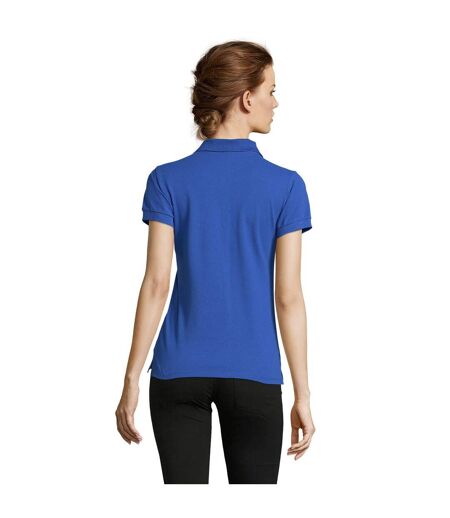 Womens/ladies People Polo Shirt Royal Blue SOLS