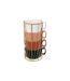 Lot de 4 Mugs sur Rack Coline 25cl Multicolore-1