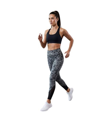 Legging Motif/style Camouflage Femme Gris Everlast