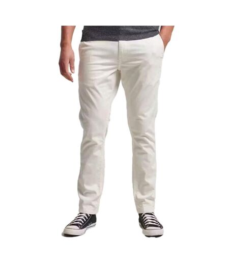 Pantalon chino blanc homme superdry officers