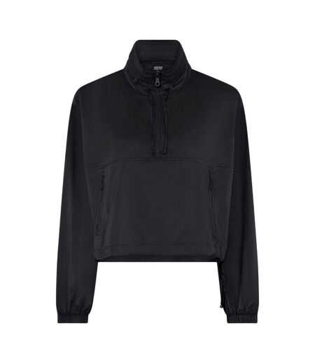 Womens/ladies Zip Pocket Long-sleeved Track Jacket Black Girlfriend Collective