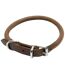 Leather round collar 12 inch brown Ancol