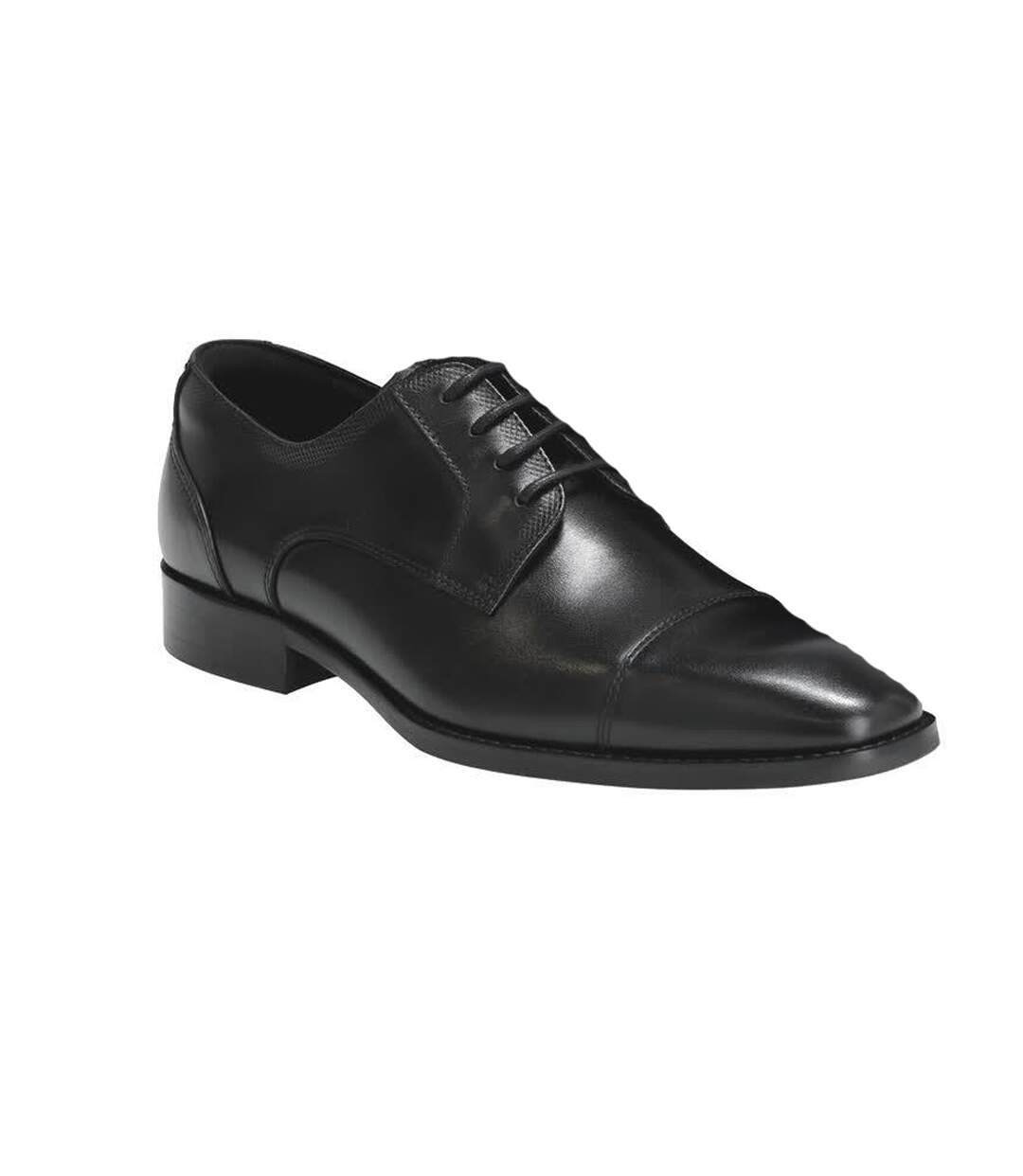Mens Full Grain Leather Oxfords Black Mascot-1