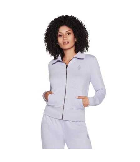Womens/ladies Diamond Regular Long-sleeved Sweatshirt Light Pink Skechers