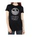 Disney Womens/Ladies Nightmare Before Christmas Bone Daddy Cotton Boyfriend T-Shirt (Noir) - UTBI41456-3