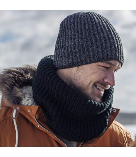 Bonnet Homme Thermique Tricot avec Doublé Polaire