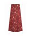 Womens/ladies rene leaves jersey natural maxi skirt rhubarb Weird Fish