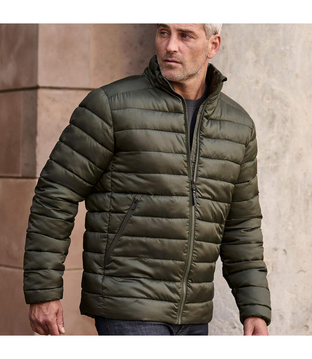 Doudoune Matelassée Lite Adulte Vert Foncé Tee Jays-1