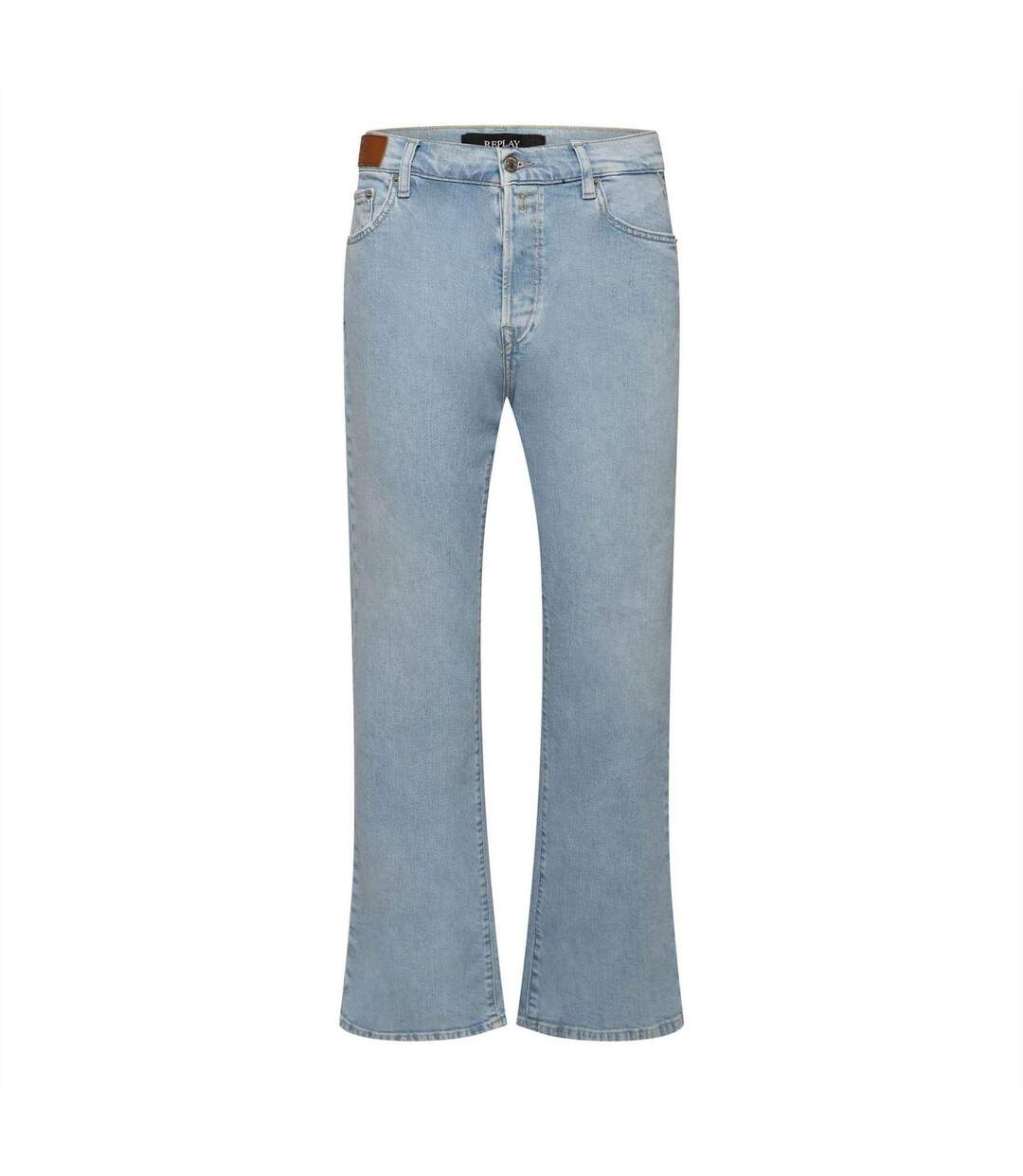 Jean Motif/style Logo Femme Bleu Replay-1
