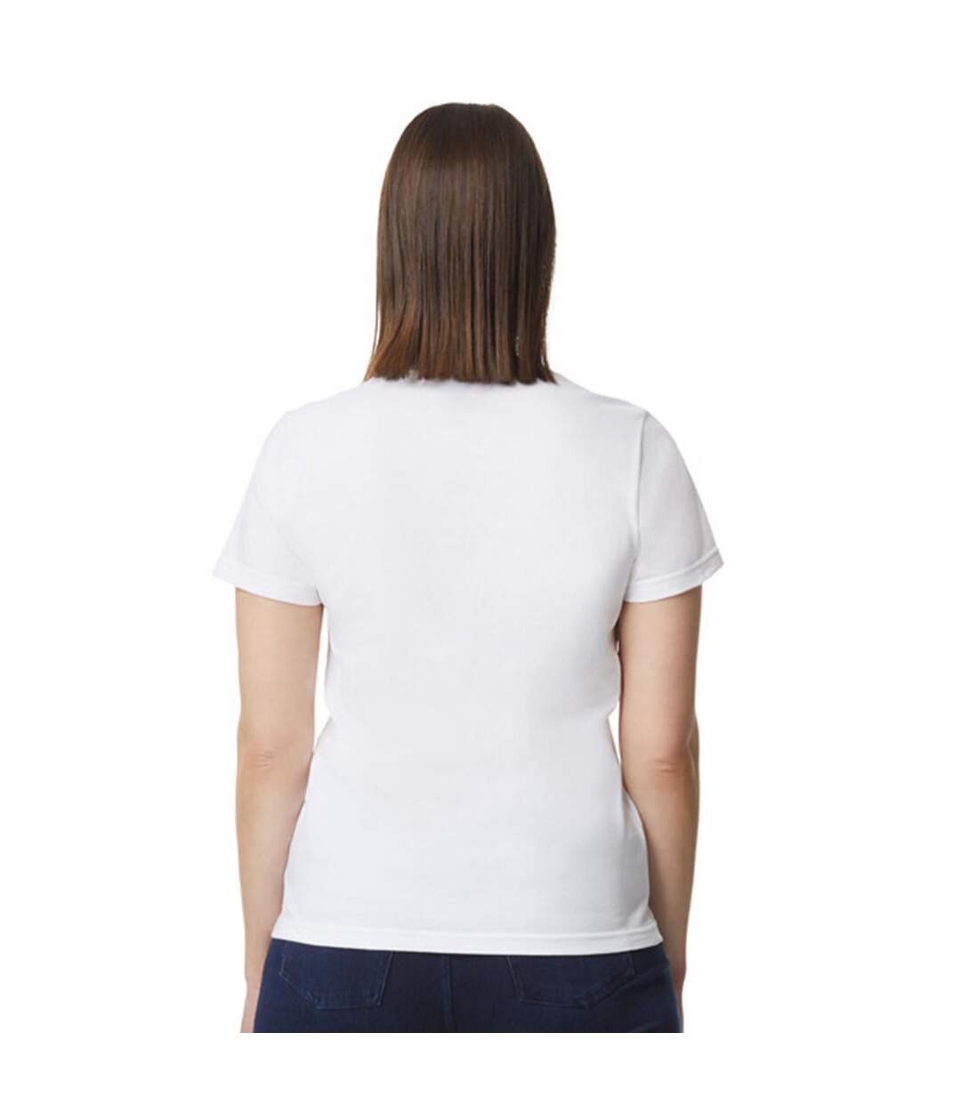T-shirt Softstyle Femme Blanc Gildan-2