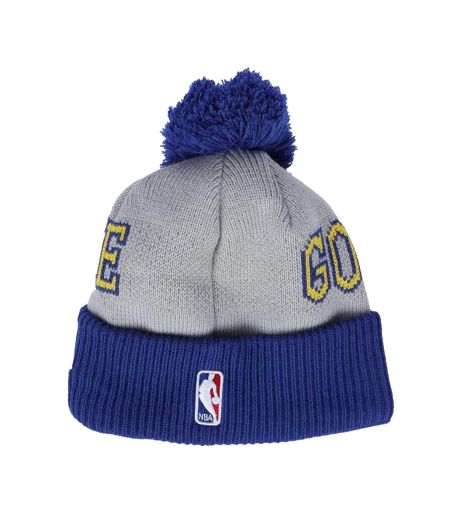 Mens Nba Tip Off 2013 Golden State Warriors Knitted Bobble Beanie Blue Grey Yellow New Era