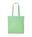 Plain Strong Shoulder Shopper Bag (Pastel Green) (One Size)