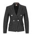 Womens/ladies Jocanah Speckle Regular Suit Jacket Dark Grey Boss-2