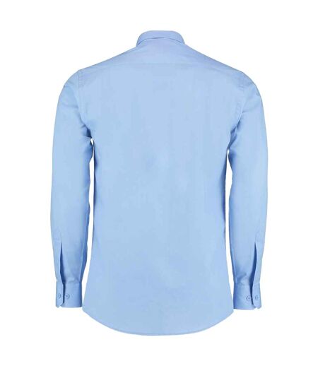 Chemise Manches Longues Homme Bleu Clair Kustom Kit