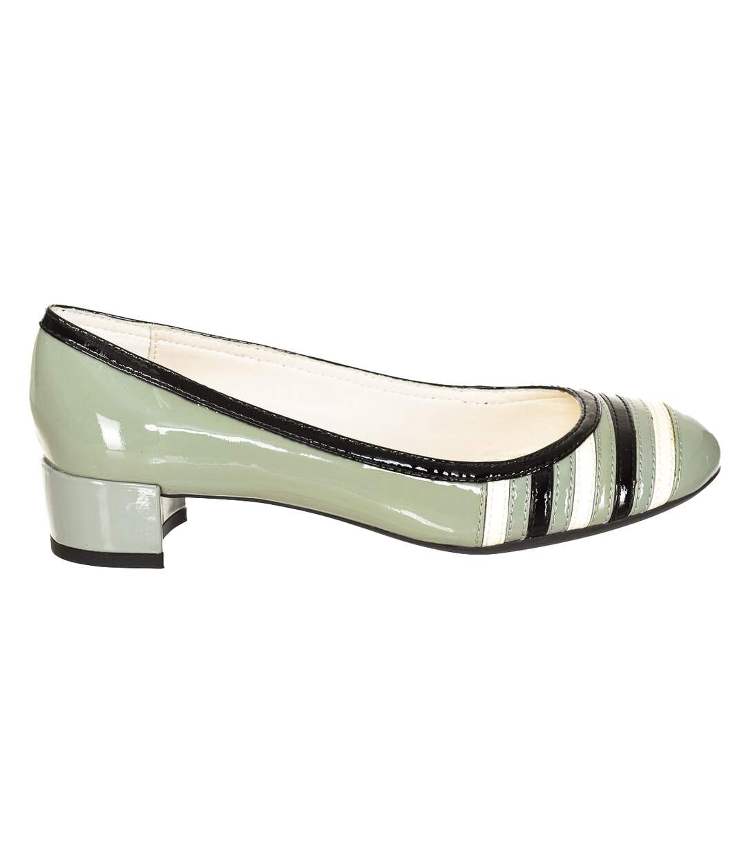 Patent leather heeled ballerina D32V8C-00066 woman-1