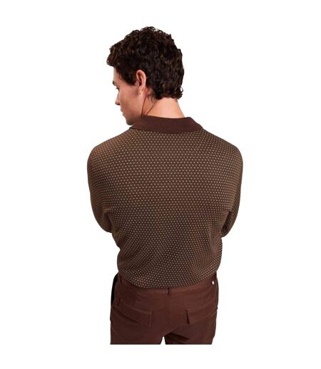 Polo Manches Longues Homme Marron Marron Clair Ted Baker