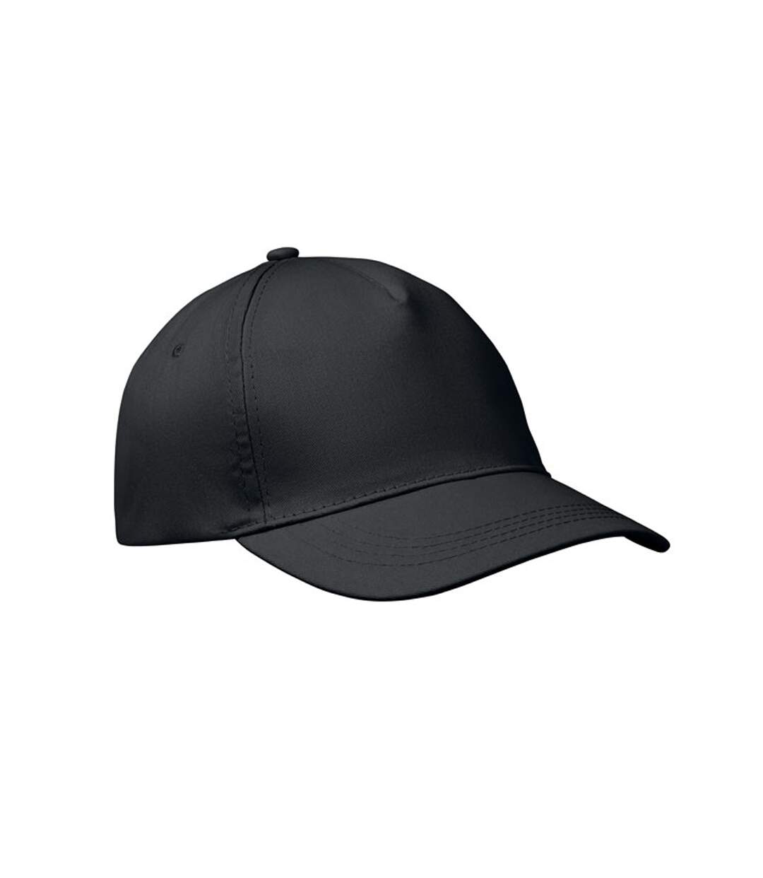 Buzz 5 Panel Baseball Cap Black MidOcean-1