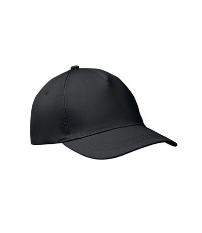 Buzz 5 Panel Baseball Cap Black MidOcean